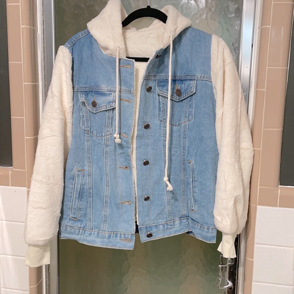 Jean and teddy bear jacket!